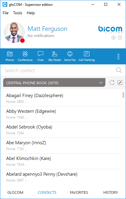Central Phonebook