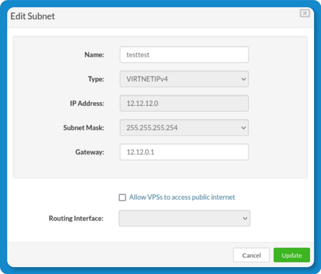 SERVERware subnet