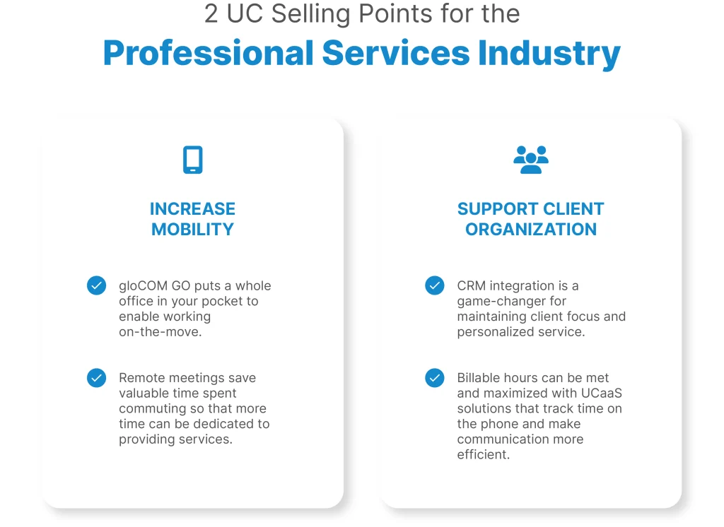 2 uc selling points for the professional services industry